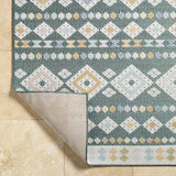 Metta Medium Green Outdoor Area Rug - Clearance