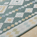 Metta Medium Green Outdoor Area Rug - Clearance