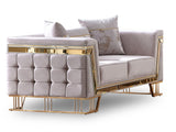 Munich Cream 3-pieces (Sofa & Loveseat & Chair) Living Room Set