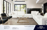 Muse White Performance Fabric Reversible 4-Pc Sectional - Ornate Home
