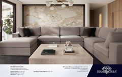 Muse Winter Mink Performance Fabric 3-Pc Sofa - Ornate Home
