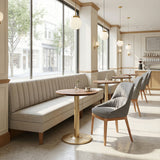 Alto Brown & Gold Bistro Table