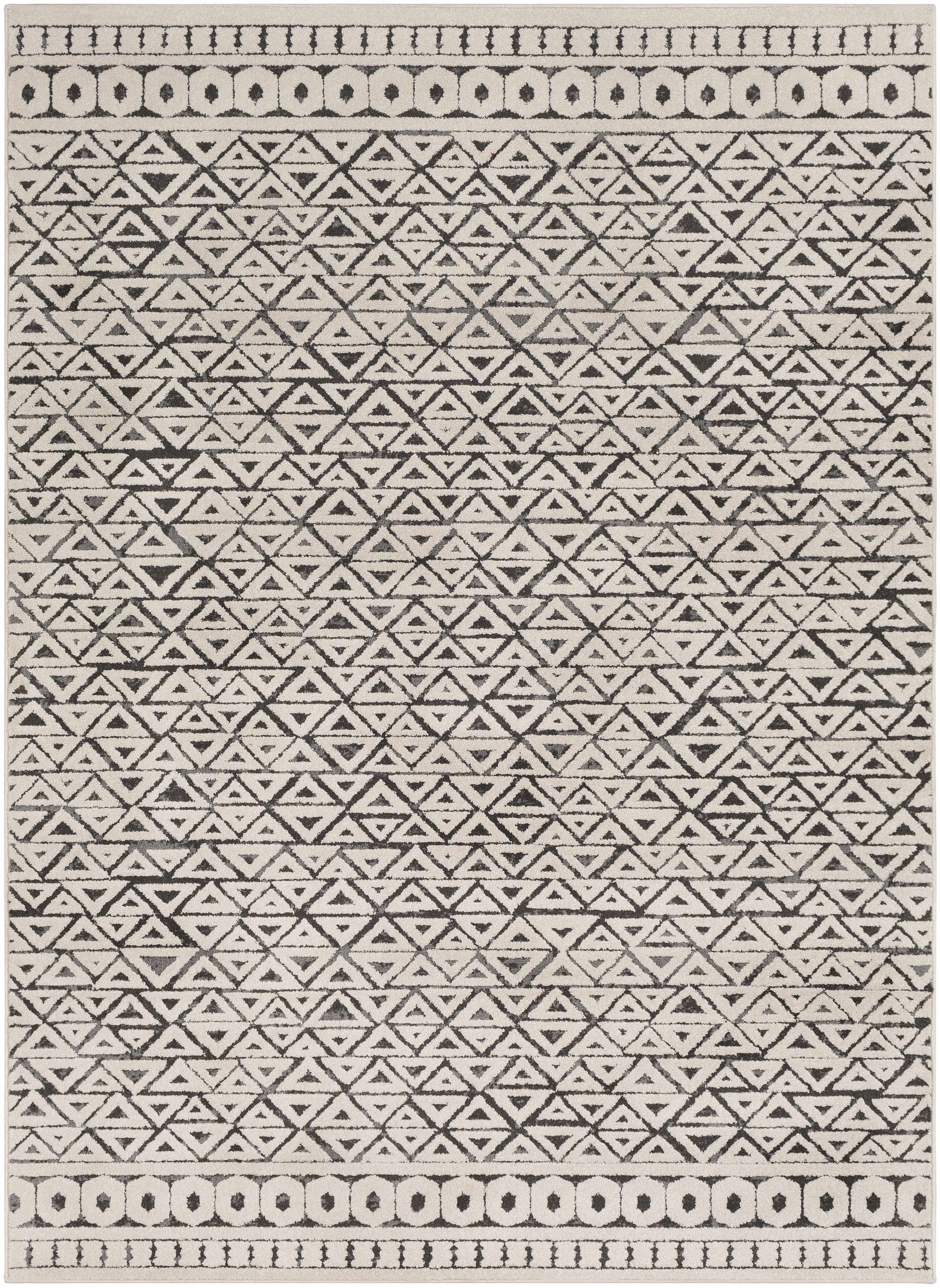Naylor Beige/Charcoal Rug - Clearance
