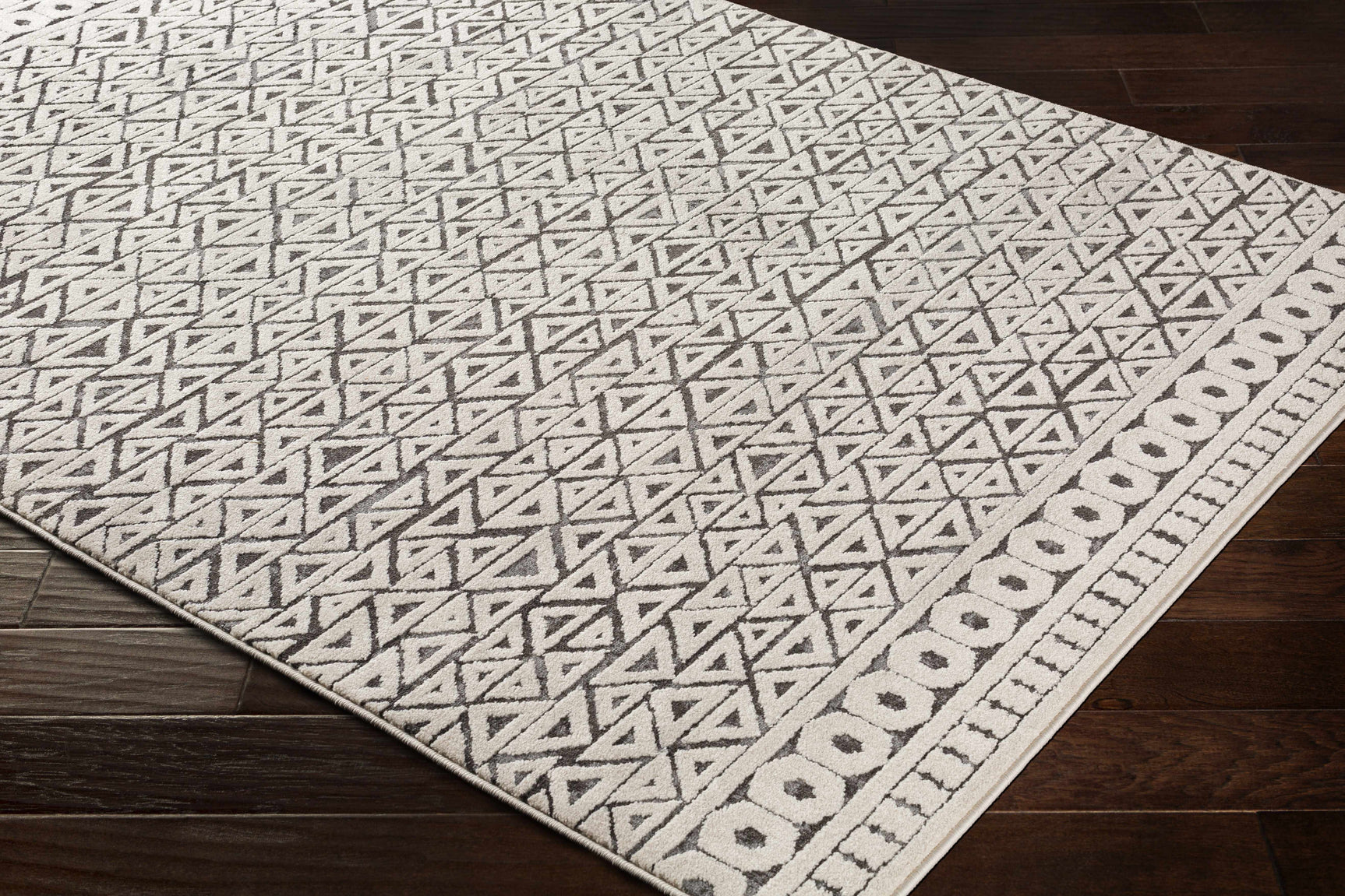 Naylor Beige/Charcoal Rug - Clearance