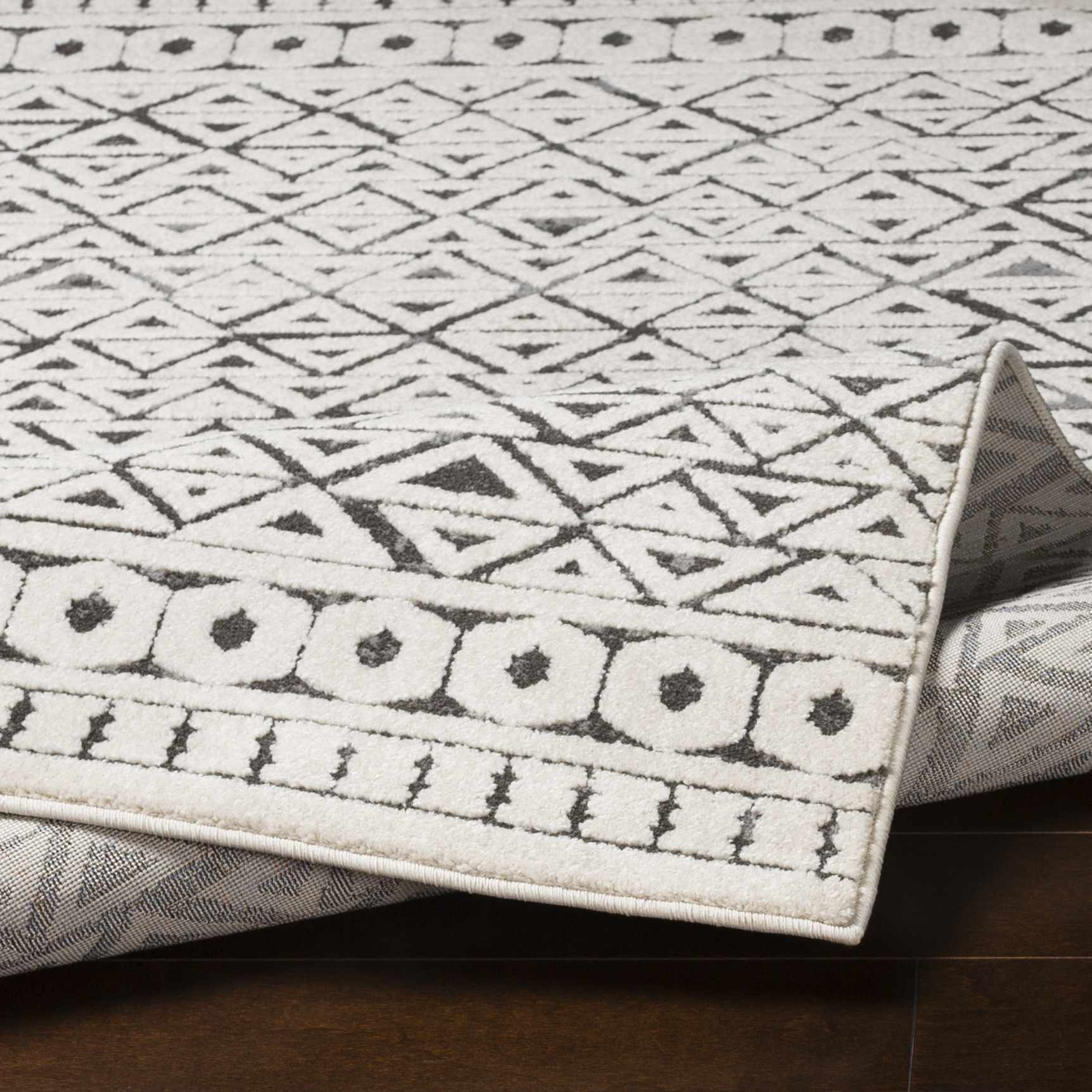 Naylor Beige/Charcoal Rug - Clearance