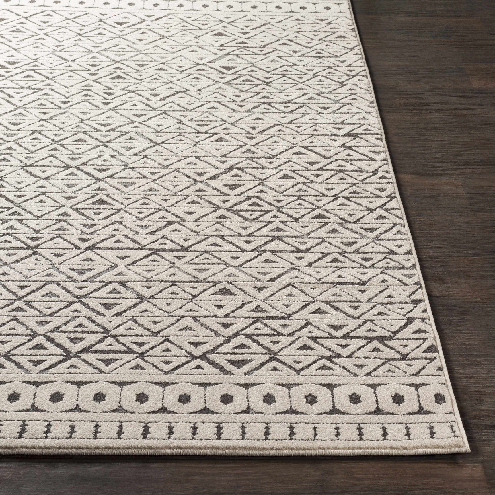 Naylor Beige/Charcoal Rug - Clearance