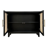 İndi Black/Tan Two-Door Cabinet - Ornate Home