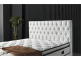 Nevada White Storage Bed With Headboard