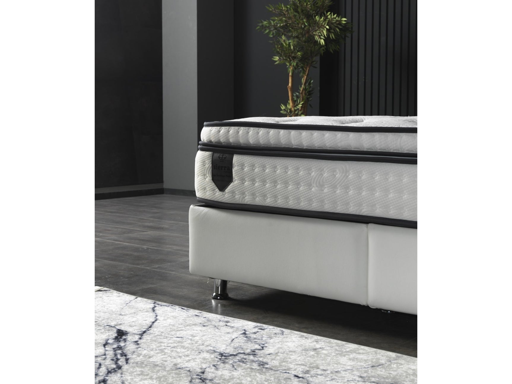 Nevada White Storage Bed With Headboard