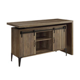 Zakwani Rustic Oak/Black Writing Desk