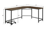 Bambina Oak/Black Computer Desk