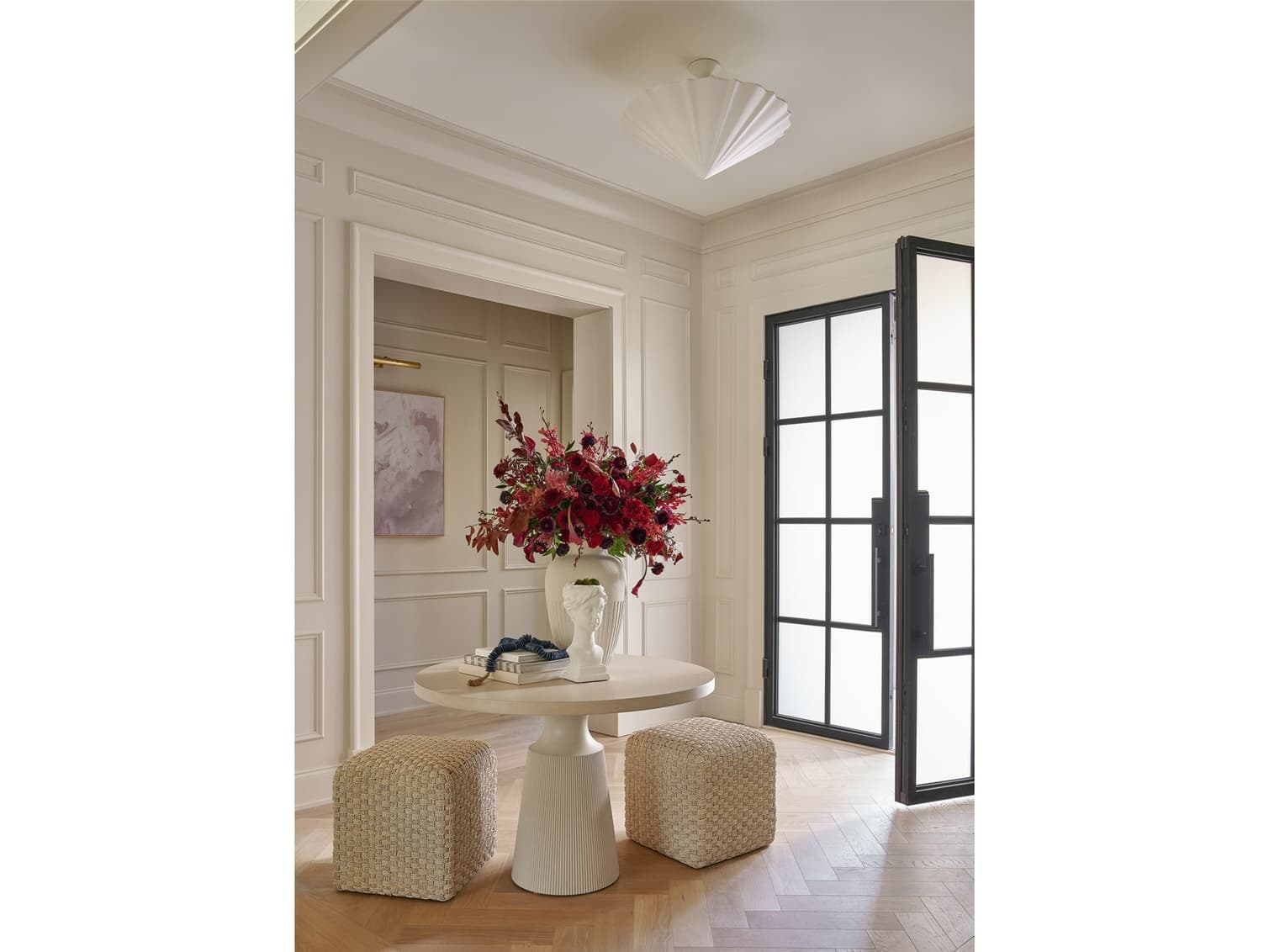 Birchaven Abaca Woven Pouf