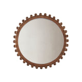 Orbit Pecan Wood Wall Mirror - Ornate Home