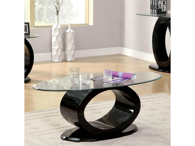 Lodia III Black Coffee Table - Ornate Home