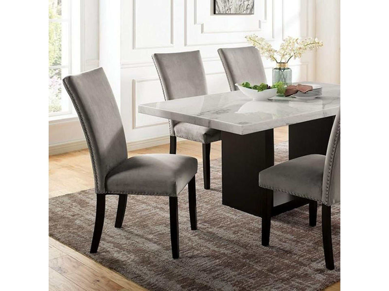 Kian Black & White Dining Table - Ornate Home