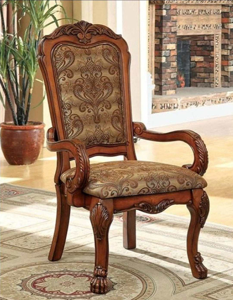 Medieve Antique Oak Dining Armchair (Set of 2) - Ornate Home