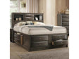 Emily Gray King Storage Platform Bed - Ornate Home