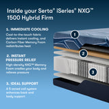 iSeries NXG 1500 Hybrid Firm 12" Dark Blue Hybrid King Firm Mattress