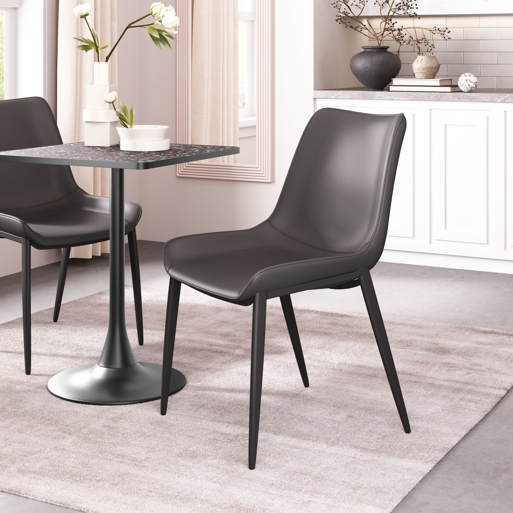 Magnus Black Dining Chair (Set of 2)