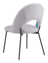 Torrey Gray Dining Chair (Set of 2) Multicolor Print &