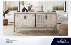 Palm Light Natural Wood Sideboard - Ornate Home