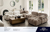 Paloma Mink Tan Velvet 3-Pc Sofa - Ornate Home
