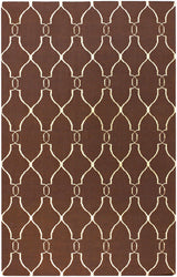 Partington Brown Wool Carpet Area Rug - Clearance