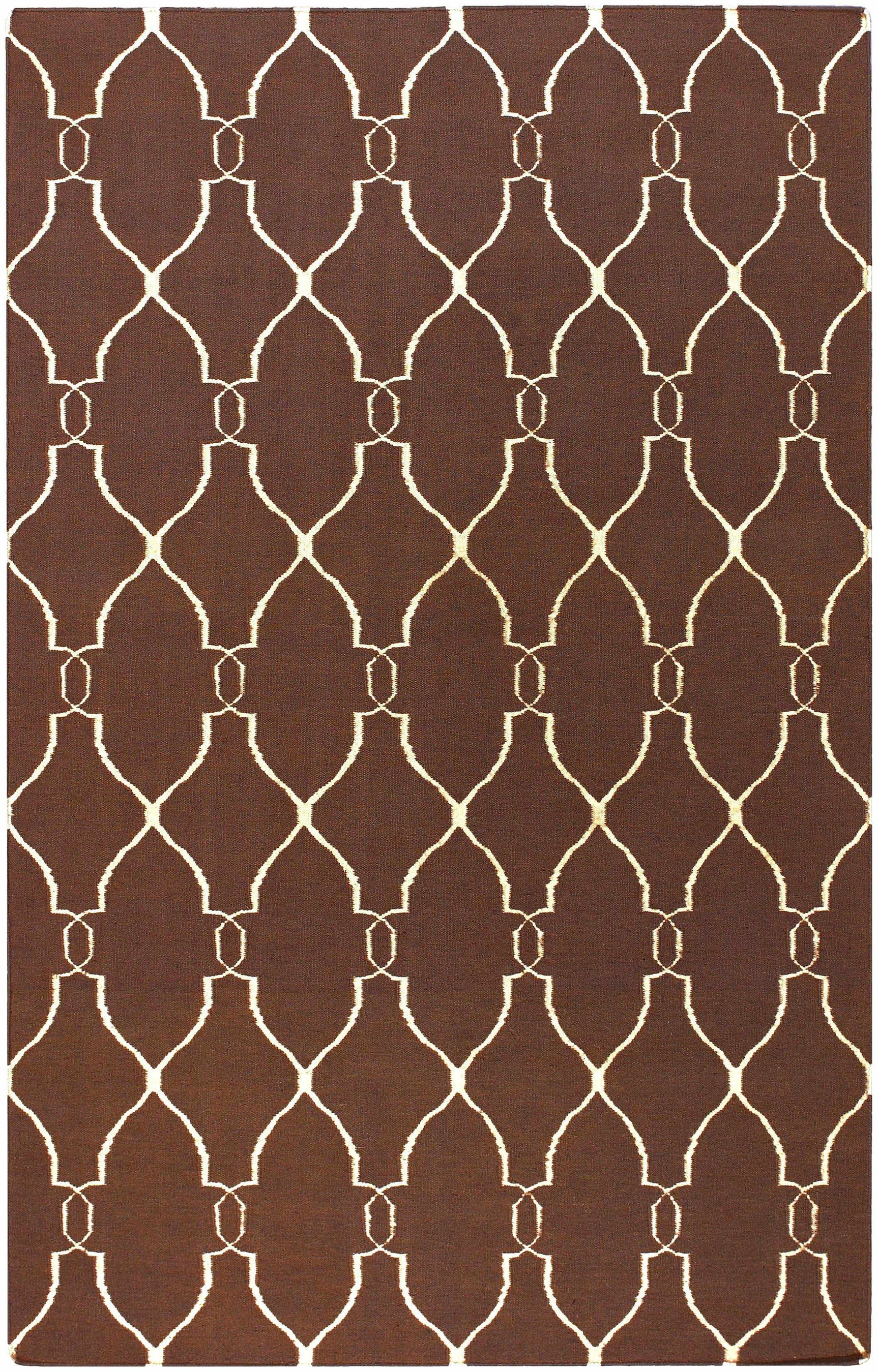 Partington Brown Wool Carpet Area Rug - Clearance