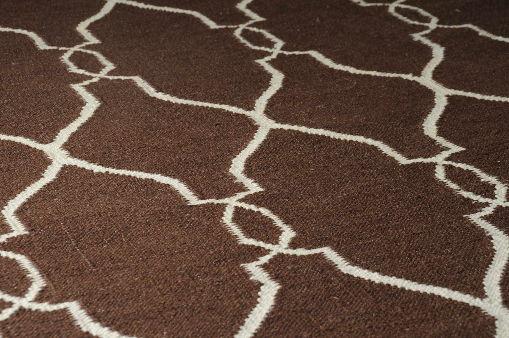 Partington Brown Wool Carpet Area Rug - Clearance