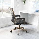 Auction Vintage Black Office Chair