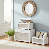 Kona Beach White/Tan 3-Piece Trunks