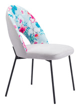 Torrey Gray Dining Chair (Set of 2) Multicolor Print &