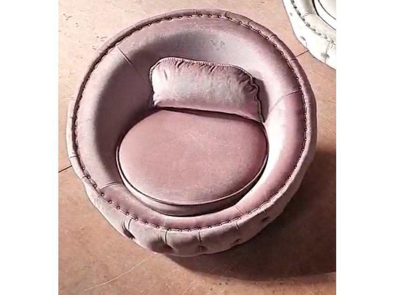 Eleanor Pink Velvet Swivel Accent Chair - Ornate Home