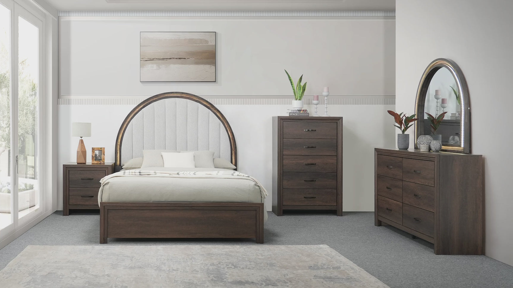 Noreen Brown Panel Bedroom Set