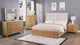 Westcott Cerused Natural Upholstered Panel Bedroom Set