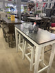 Elinor White & Espresso 3pc Counter Height Dining Set