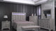 Vail Gray LED Upholstered Panel Bedroom Set
