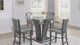 Camelia Dark Gray/Pewter Counter Height Dining Set / 5pc