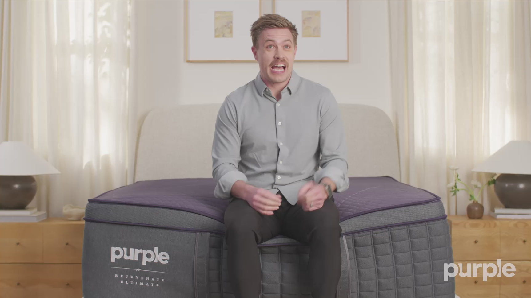 Purple Rejuvenate Ultimate Hybrid Plush Dark Purple Cal King Mattress