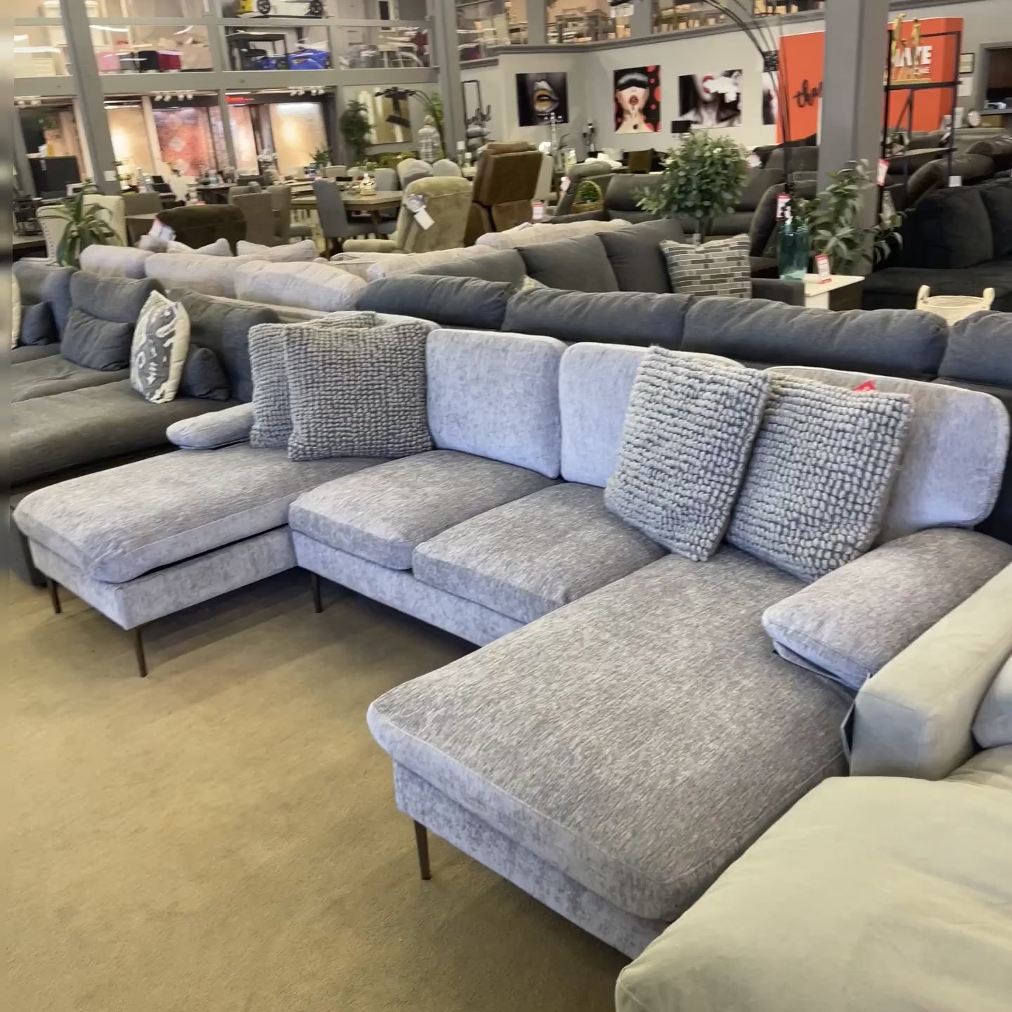 Azariah U Shape 3pc Sectional Sofa