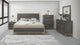 Trevor Brown/Gold Panel Bedroom Set