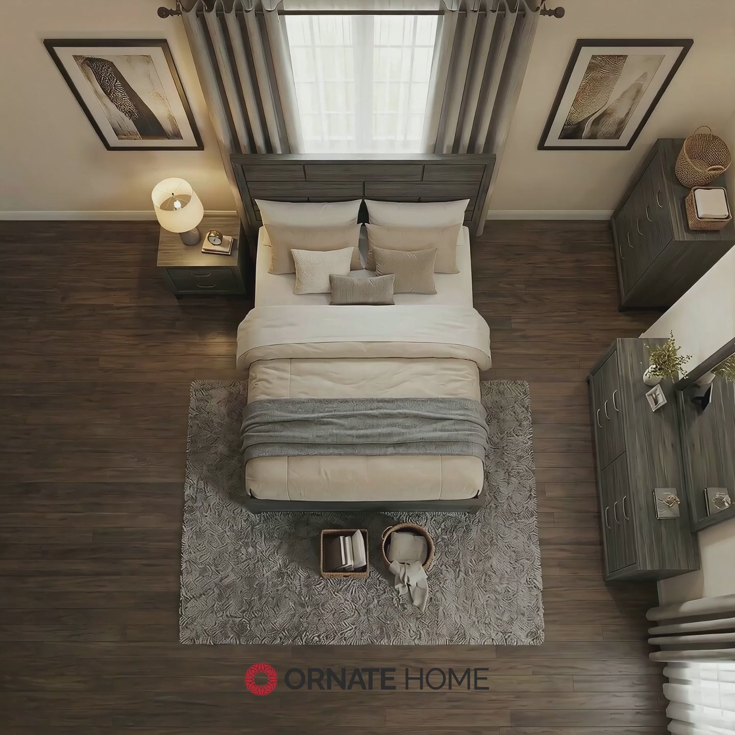 Errico Gray 4 Pc. Queen Bedroom Set