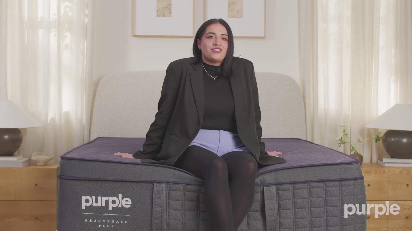 Purple Rejuvenate Plus Hybrid Medium Comfort Dark Purple Twin XL Mattress