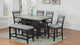 Frey Gray/Black Counter Height Dining Set