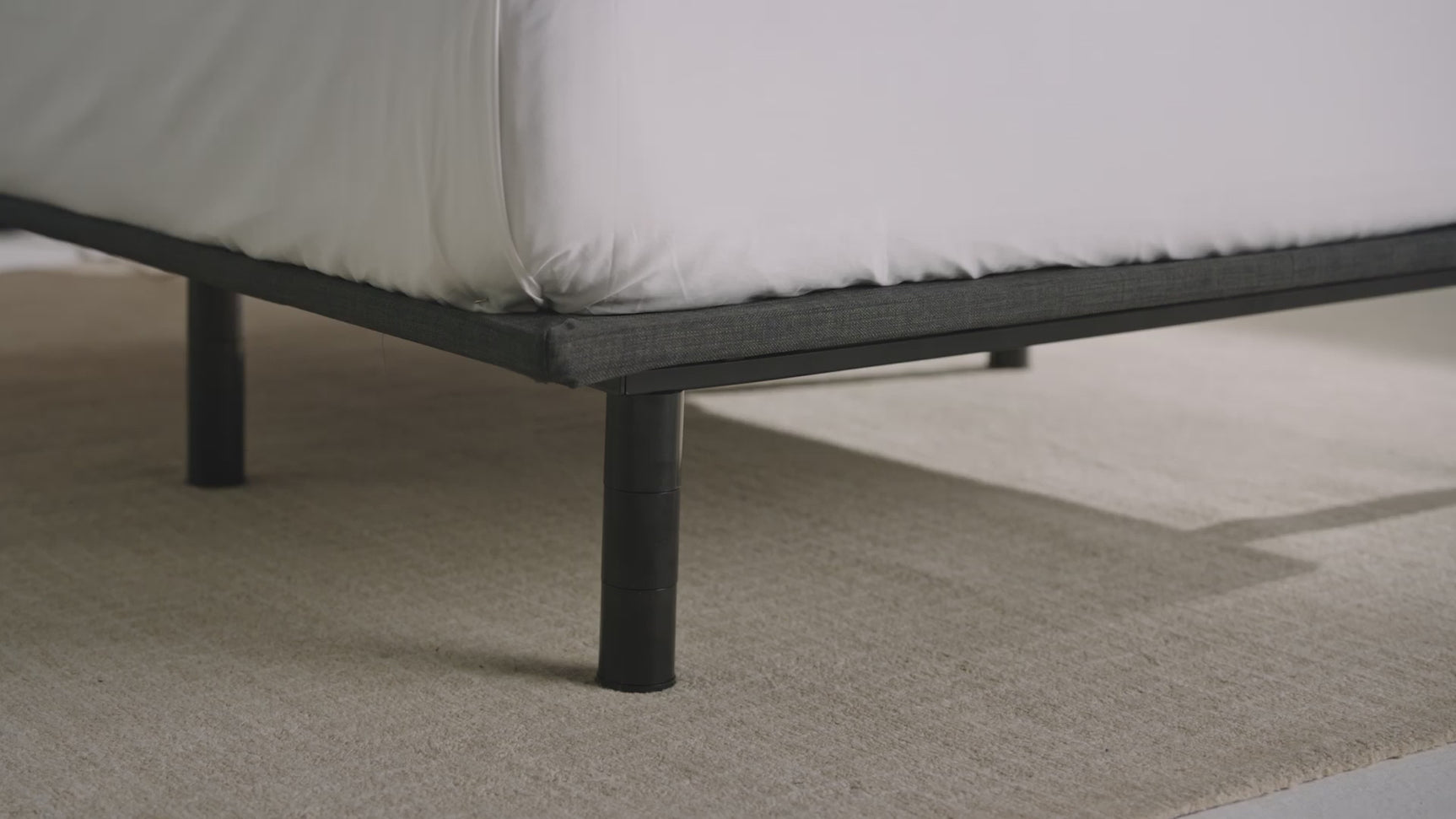 Premium Smart Charcoal Twin XL Adjustable Bed Base