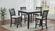 Salvador Black/White 5-Piece Counter Height Dining Set