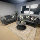 Clifton Dark Gray Sofa & Loveseat / 2pc
