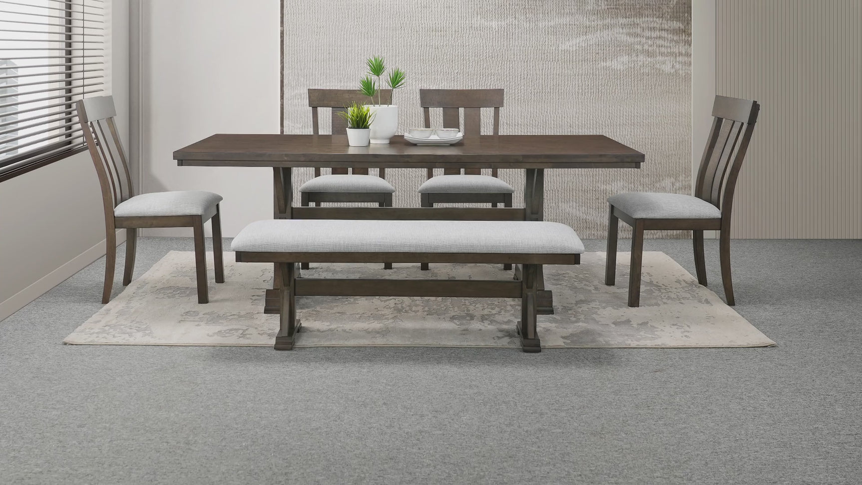 Lloyd Brown/Gray Dining Set