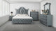 Cameo Gray Upholstered Panel Bed