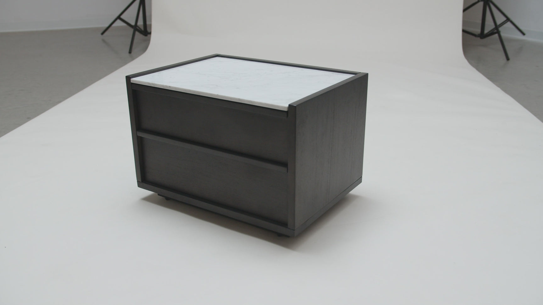Ashcroft Dark Grey Nightstand